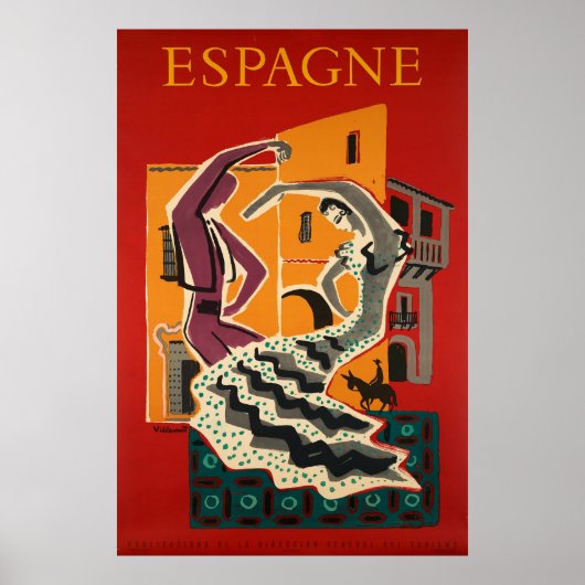 Espagne, Spain, Travel Poster (Voorkant)