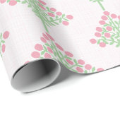 Espalier Bloom in Pink and Green Cadeaupapier (Rol Hoek)