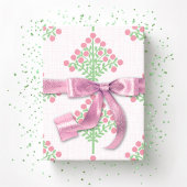 Espalier Bloom in Pink and Green Cadeaupapier