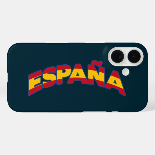 España 1 Case-Mate iPhone case (Achterkant (horizontaal))