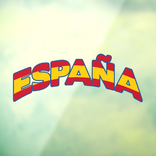 España 1 raamsticker (Vel 3)