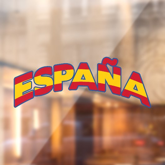 España 1 raamsticker (Vel 2)