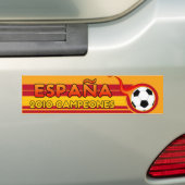 Espana 2010 Kampioen Voetbal Bumpersticker (Op auto)