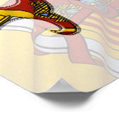 España Banderas ~ Spaanse vlag Poster (Hoek)