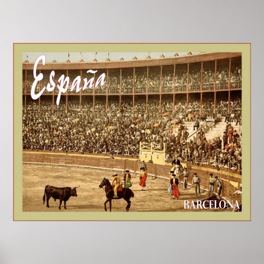 España ~ Barcelona ~ Vintage Poster (Voorkant)