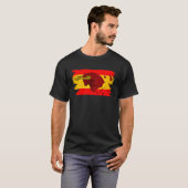 Espana Bull Fight for Taurus and Spain Flag T-shirt (Voorkant volledig)