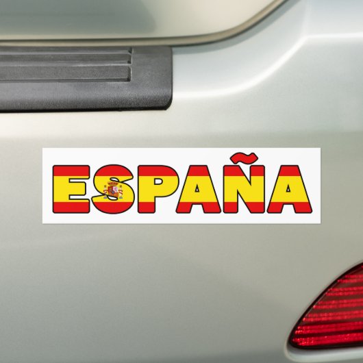 España bumpersticker (Op auto)