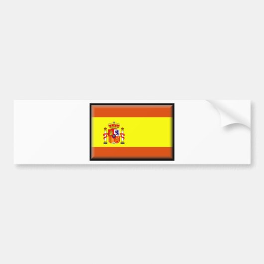 España Flag Bumpersticker (Voorkant)