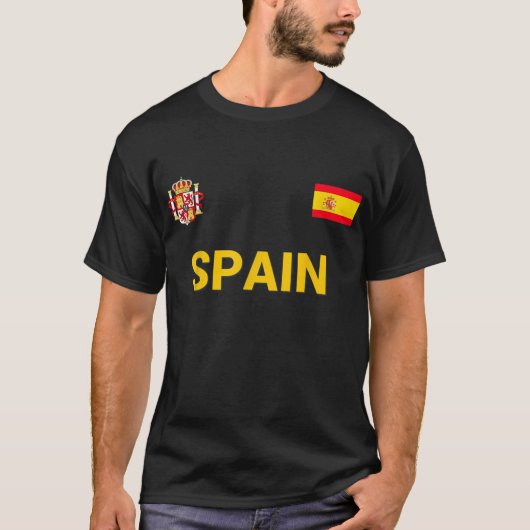Espana Flag Jersey Soccer Football T-shirt (Voorkant)