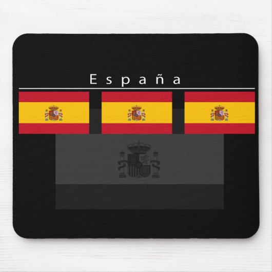 Espana Flag Mousepad Muismat (Voorkant)