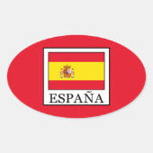 España Ovale Sticker (Voorkant)