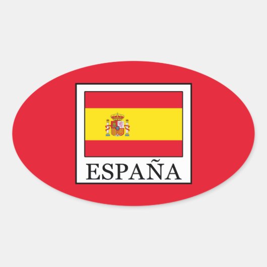 España Ovale Sticker (Voorkant)