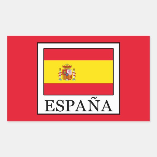 España Rechthoekige Sticker (Voorkant)