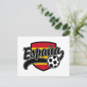 Espana Soccer Briefkaart (Staand voorkant)