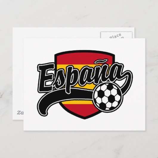 Espana Soccer Briefkaart (Voorkant / Achterkant)