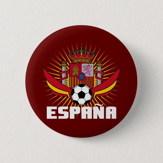 España Soccer Ronde Button 5,7 Cm (Voorkant)