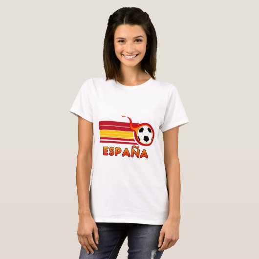 Espana Soccer Womens T-Shirt (Voorkant volledig)