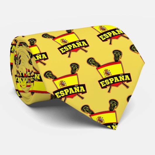 España Spaans Lacrosse Stropdas (Opgerold)