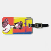 España, Spaans vakantie poster. Bagagelabel (Voorkant horizontaal)