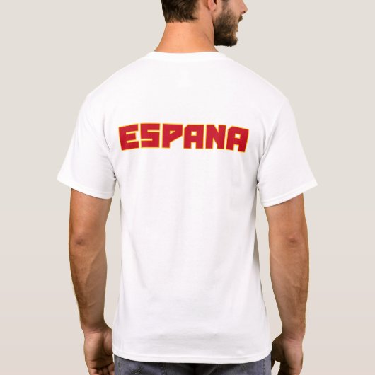 Espana Spain bold text and flag symbol shirt (Achterkant)
