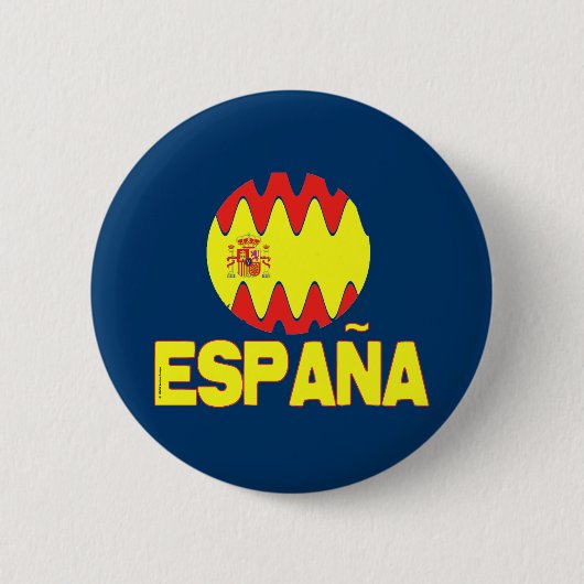 Espana Spain La Furia Roja Futbol Ronde Button 5,7 Cm (Voorkant)