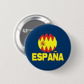 Espana Spain La Furia Roja Futbol Ronde Button 5,7 Cm (Voorkant /achterkant)