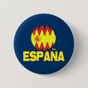 Espana Spain La Furia Roja Futbol Ronde Button 5,7 Cm