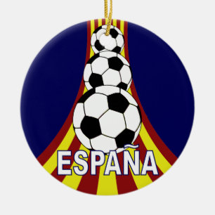 Espana Spain Soccer Fútbol Keramisch Ornament