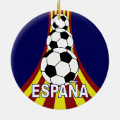 Espana Spain Soccer Fútbol Keramisch Ornament (Achterkant)