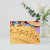 España Spanje Beach briefkaart (Staand voorkant)