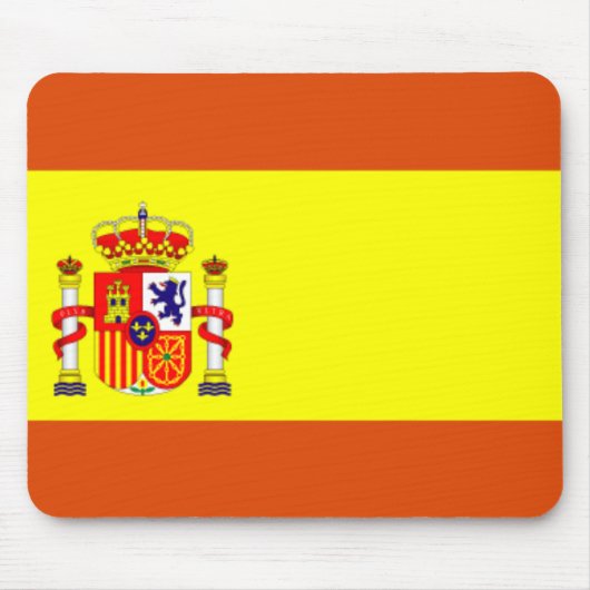 España/Spanje Flag Mousepad Muismat (Voorkant)