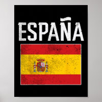 Espana Spanje Vlag Spaanse Voetbal Mannen Vrouwen
