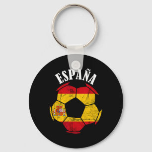 Espana Spanje Vlag Spanje Voetbalspeler Spaanse tr Sleutelhanger