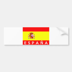 espana spanje vlagland spanje tekstnaam bumpersticker