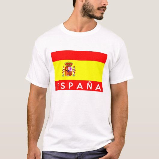 espana spanje vlagland spanje tekstnaam t-shirt (Voorkant)