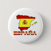España-toets Ronde Button 5,7 Cm (Voorkant)
