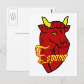 Espana Toro Spanish Bull voor Spaanse geliefden Briefkaart (Voorkant / Achterkant)