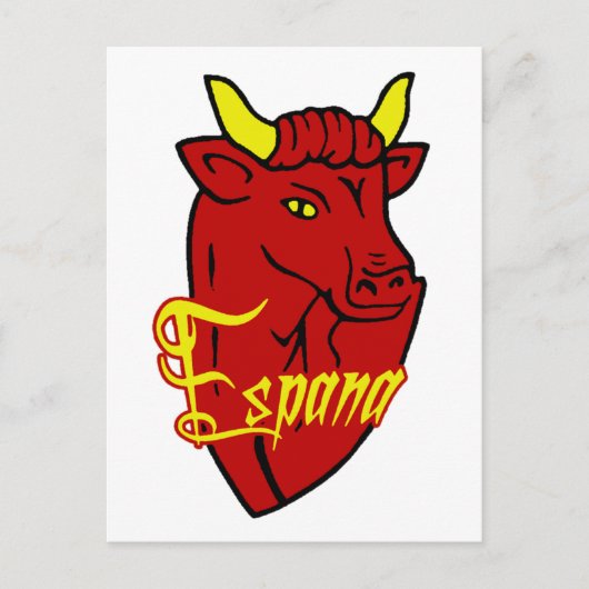 Espana Toro Spanish Bull voor Spaanse geliefden Briefkaart (Voorkant)