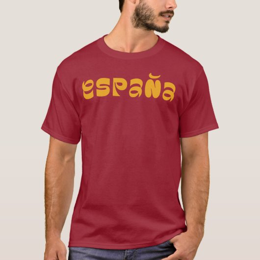 Espana typografie logo ontwerp T-Shirt (Voorkant)