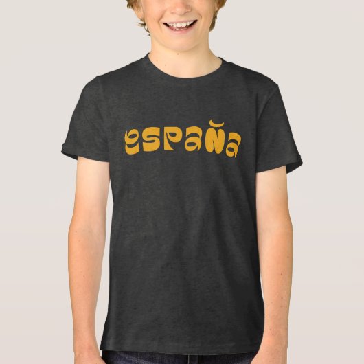 Espana typografie logo ontwerp T-Shirt (Voorkant)