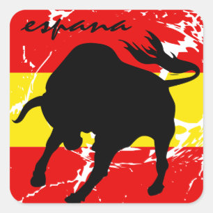 Espana Vierkante Sticker