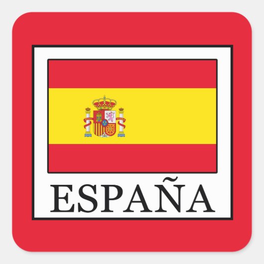España Vierkante Sticker (Voorkant)