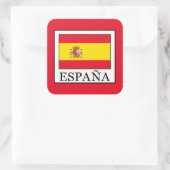 España Vierkante Sticker (Tas)