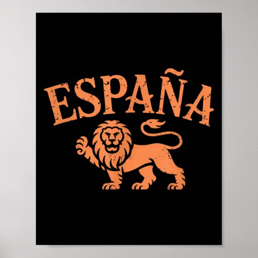 Espana Vintage Eagle Spain Heritage Pride  Poster (Voorkant)