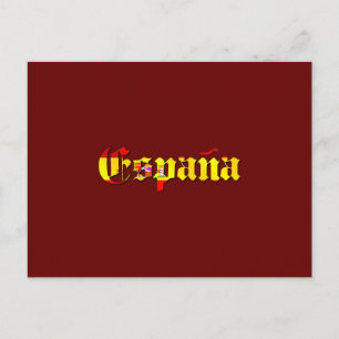 España vlag logo - vlag van Spanje España logo Briefkaart