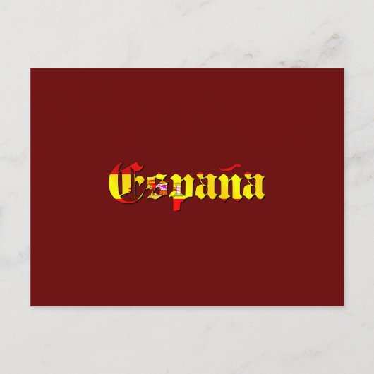 España vlag logo - vlag van Spanje España logo Briefkaart (Voorkant)