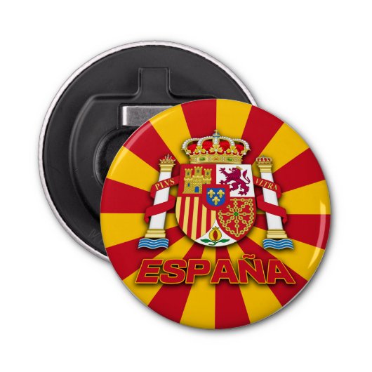Espana Wapen Button Flesopener (Voorkant)