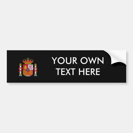 España wapenstilstand bumpersticker (Voorkant)