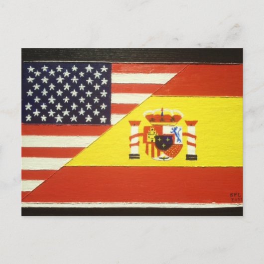 España y Estados Unidos Briefkaart (Voorkant)