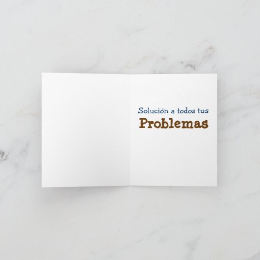 ESPAÑOL / Caca de Oro ~ Tarjeta / Invitación (Binnen)